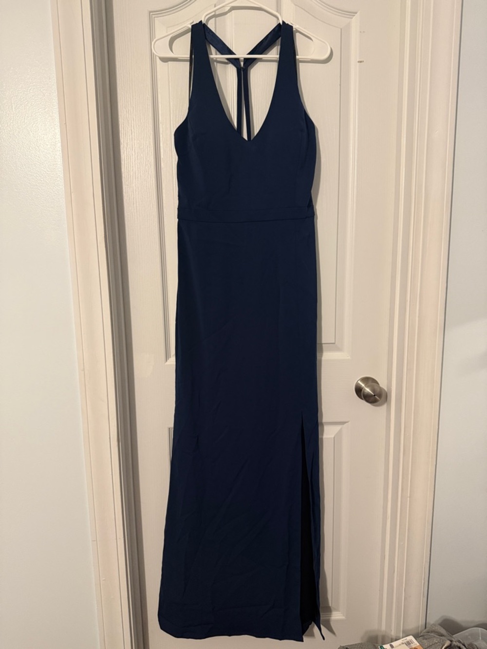 Laundry By Shelli Segal Navy Dress with Strappy Back